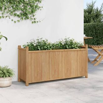Berkfield Home Planter 100x30x50 cm Bamboo in Brown | Size: 100 x 30 x 50 cm