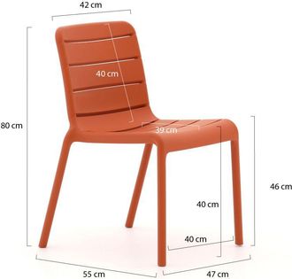 Forza Furniture Forza Orta tuintafel 140x80x75cm