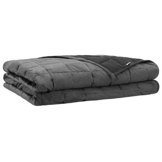 vidaXL Coperta Ponderata Antracite 138 X 200 Cm 10 Kg 100% Cotone 205t Vidaxl