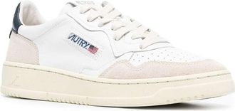 Autry Mens Low Sneakers Medalist White Leather Cow Trainers