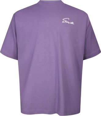 Siksilk T-Shirt SIKSILK Siksilk T-Shirt Script, Herren, Gr. XL, lila, Obermaterial: 100% Baumwolle CO., Shirts T-Shirt