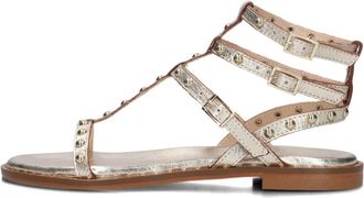 Stefano Lauran Platte Sandalen voor Zonnige Dagen - Dames - Sandalen - Geel - 37 EU - Schoenen