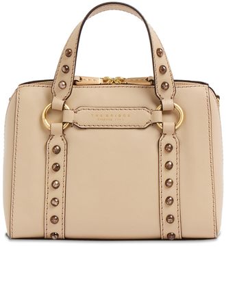 The Bridge Black Handbag W/Shoulder Structured Leather Handbag