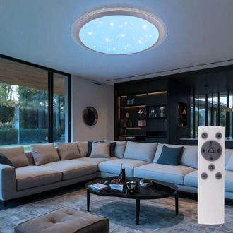 Globo Lighting Rgb led Smart Home Plafoniera Luce diurna Telecomando Alexa Star Effect Lampada dimmerabile