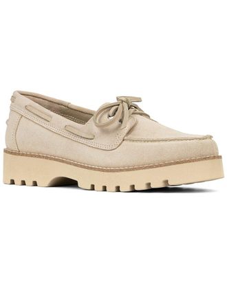 Donald J Pliner Harlie02 Suede Lug Bottom Boat Shoe