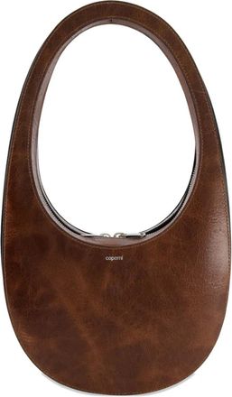Coperni Swipe leren schoudertas met rits - Bruin