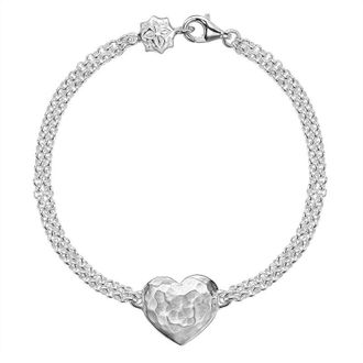 Dower & Hall Engravable Heart Chain Bracelet