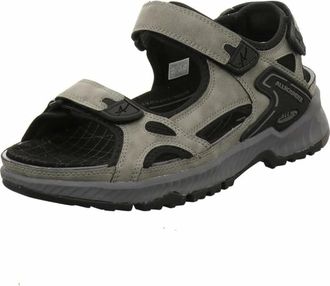 Mephisto Honduras Trekkingsandaal - Heren - Schoenen - Grijs - Maat: 45 EU Leer