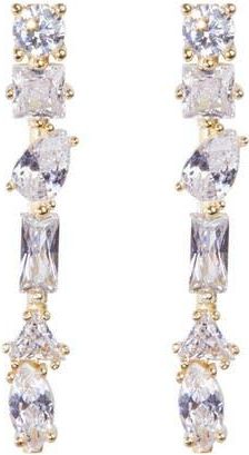 Nickho Rey JULIE M EARRINGS in White/gold at Nordstrom