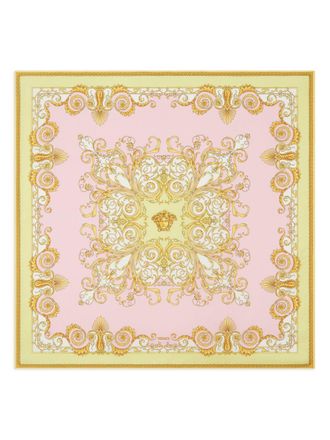 Versace Fular de seda con estampado Barroco