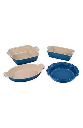 LE CREUSET 4-Piece Heritage Bakeware Essentials Stoneware Set in Marseille at Nordstrom