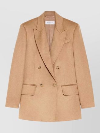 Max Mara tailored double breasted jacket notch lapels