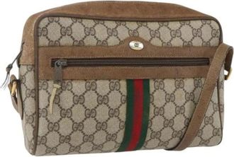 Gucci Pre-owned Cross Body Bags, female, Beige, Size: ONE SIZE Pre-owned Plastic Crossbody Bag