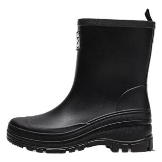 Generic Womens Wellies Stylish Outdoor Mid Calf Boots Slip On Thick Sole Comfortable All Season Wear for Casual Outings And Pairing With Jeans Ladies Waterpro