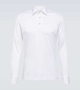 Kiton Cotton poplin polo top