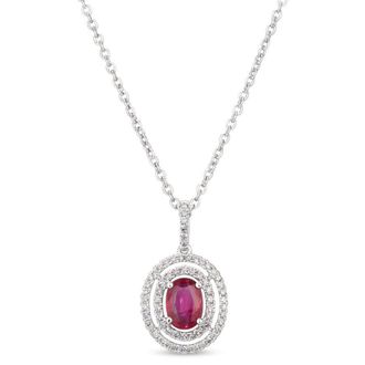 Le Vian Ladies Passion Pendant Necklace set in PLT FRBK 15