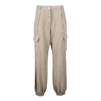 Replay Broek - Dames - Straight fit broeken - Beige - W25 - Broeken