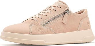 Ecco Move Zip Lace Sneaker Womens Shoes Rose Dust/Pure Cashmere Metallic : EU 41 (US Womens 10-10.5) M, Leather
