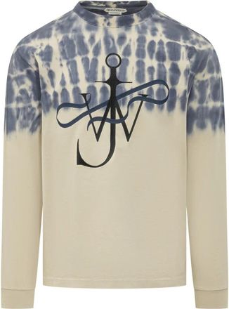 J.W.Anderson Tie-dye Ribbon Anchor Long Sleeve - Heren - Longsleeves - Veelkleurig - S - Katoen - Tops