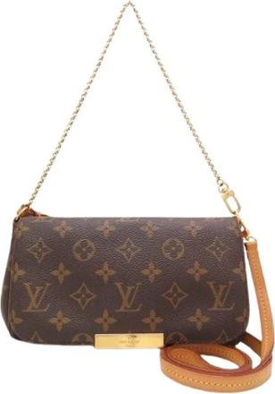 Louis Vuitton Pre-owned Monogram Schoudertas - Dames - Vintage Schoudertas - Bruin - ONE Size - Leer - Vintage