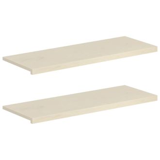 vidaXL Soglie Per Finestre 2 Pz Bianco 120 X 40 X 2 Cm Vidaxl