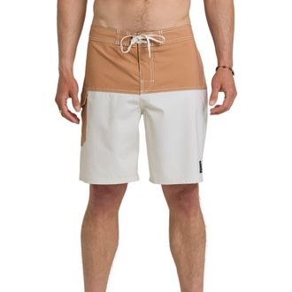 Quiksilver Original Blocked 19 Board Shorts in Bone White at Nordstrom, Size 36