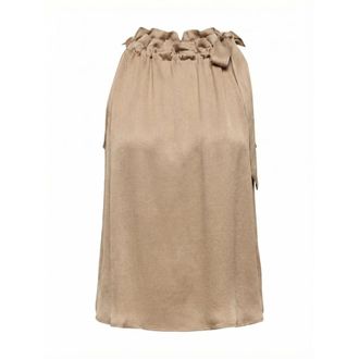 PESERICO Peserico, Midi Skirts, female, Brown, Size: XL Viscose-blend Satin Top