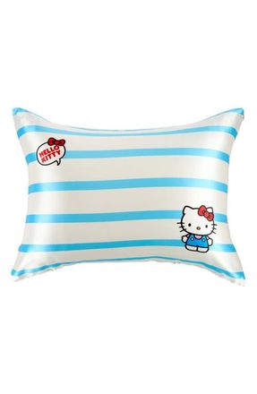 Blissy Mulberry Silk Pillowcase in Hello Kitty Stripes at Nordstrom, Size Standard