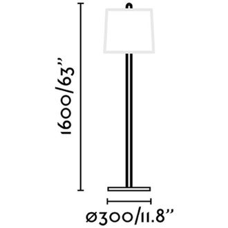 Faro Barcelona Faro Montreal - L&aacute;mpara De Pie Con Pantalla Redonda Tapizada Blanca, E27