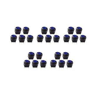 OEM Adecuado Para 25 Interruptores Basculantes Redondos/apagados Impermeables De 12 V Y 20 A, Aplicables A Aplicaciones Automotrices Y Marinas, Unipolares