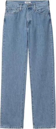 Carhartt Work in Progress High Waist Straight Leg Denim Broek - Dames - Regular Fit Jeans - Blauw - W25 - Denim - Jeans