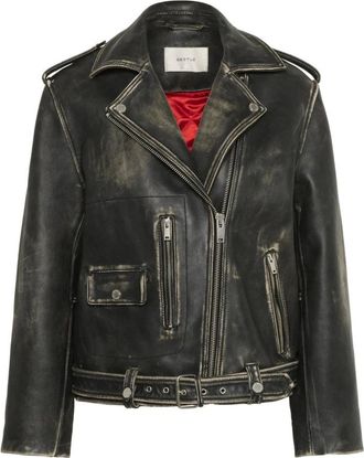 Gestuz Jassen, Dames, Zwart, XS, GZrylee biker jacket