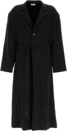 Fear of God Lyocell Blend Trenchcoat - Heren - Jas met riem - Zwart - M - Jassen