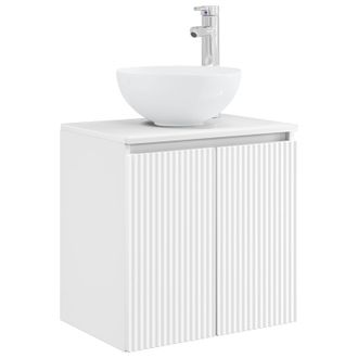 vidaXL Vanidad Con Lavabo De Pared Blanco 49,5 X 41 X 64,5 Cm Vidaxl