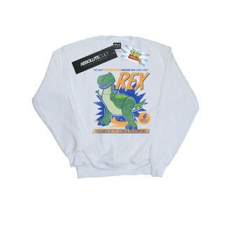 Disney Heren Toy Story 4 Rex angstaanjagend dinosaurus sweatshirt (Wit)