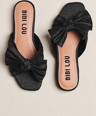 Bibi Lou Karsie Square-Toe Slide Sandals