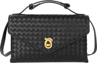Tiffany & Fred Intrecciato Leather Shoulder Bag