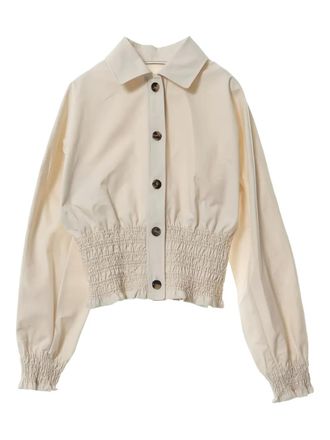 Herm&egrave;s 2020s Crude Cell jacket - women - Cotton - 34 - Neutrals