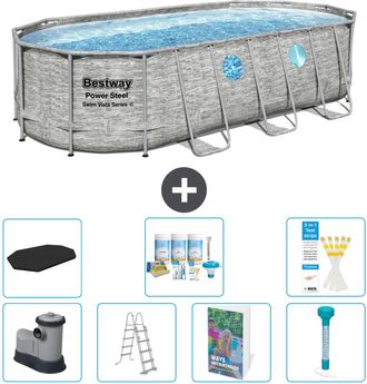 Bestway Piscina Bestway Power Steel Oval - 549x274x122 Cm - 8-piezas S574