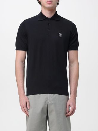 Brunello Cucinelli Polo in cotone con logo Brunello Cucinelli