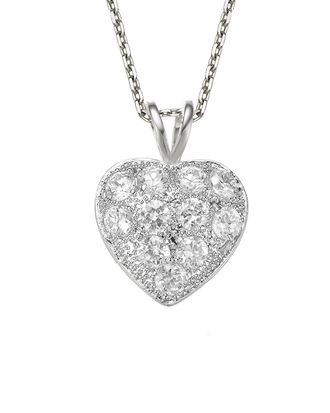 Genevive Silver Pendant Necklace