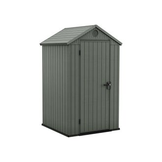 Dmora Caseta De Jard&iacute;n Lagundo, Cobertizo De Jard&iacute;n, Caseta De Jard&iacute;n, Trastero Para Herramientas, 124x117 H205 Cm, Verde - Dmora
