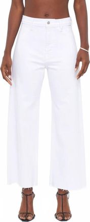 Pistola Denim Penny High Rise Wide Leg Crop Jeans In Blizzard