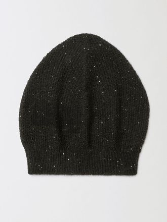 Fabiana Filippi Cappello a berretto in misto lana con paillettes Fabiana Filippi