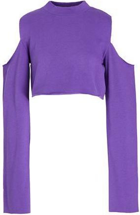 8 by YOOX ORGANIC COTTON SHOULDER CUT-OUT SWEATSHIRT