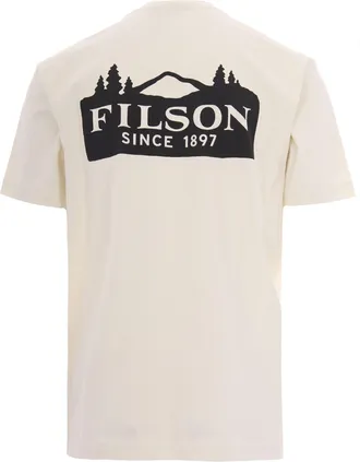 Filson Mens T-Shirt Scenic Graphic Basswood Cotton T-Shirts And Polos