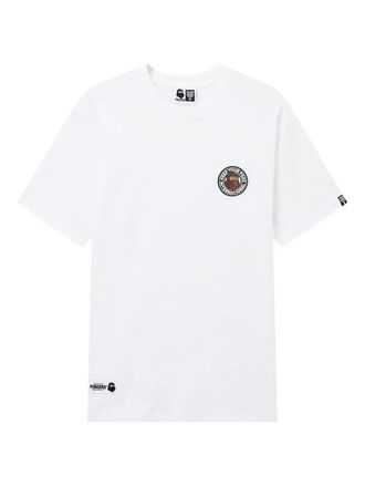 Fingercroxx T-shirt met logo-applicatie - Wit