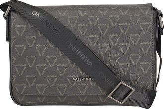 Valentino Handbags Delta Mono Logo Messenger Crossbody Black