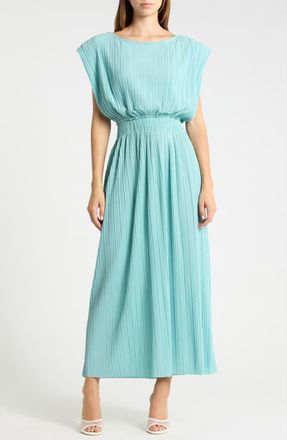 Ichi Smocked Maxi Dress in Nile Blue at Nordstrom Rack, Size X-Large