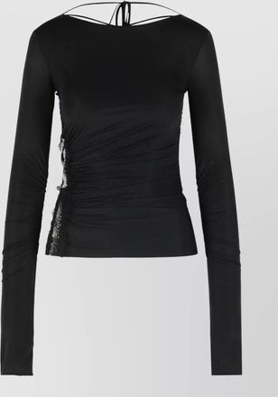 Blumarine stretch jersey top
